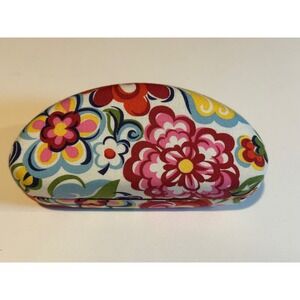Vera‎ Bradley Hope Garden Floral Clamshell Eyeglass Case Fabric Colorful Vibrant